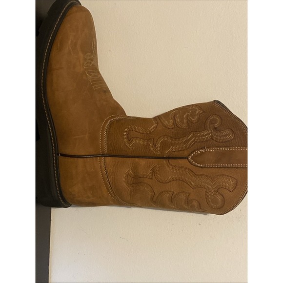 JB Dillon Boots JBA2175 Women's Size 9 Brown Leather Pull On Work Sole - Picture 5 of 8